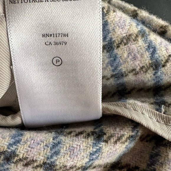 NWT. Never worn. Lilac, blue size 4 Rails wool skirt with pockets - Picture 5 of 7